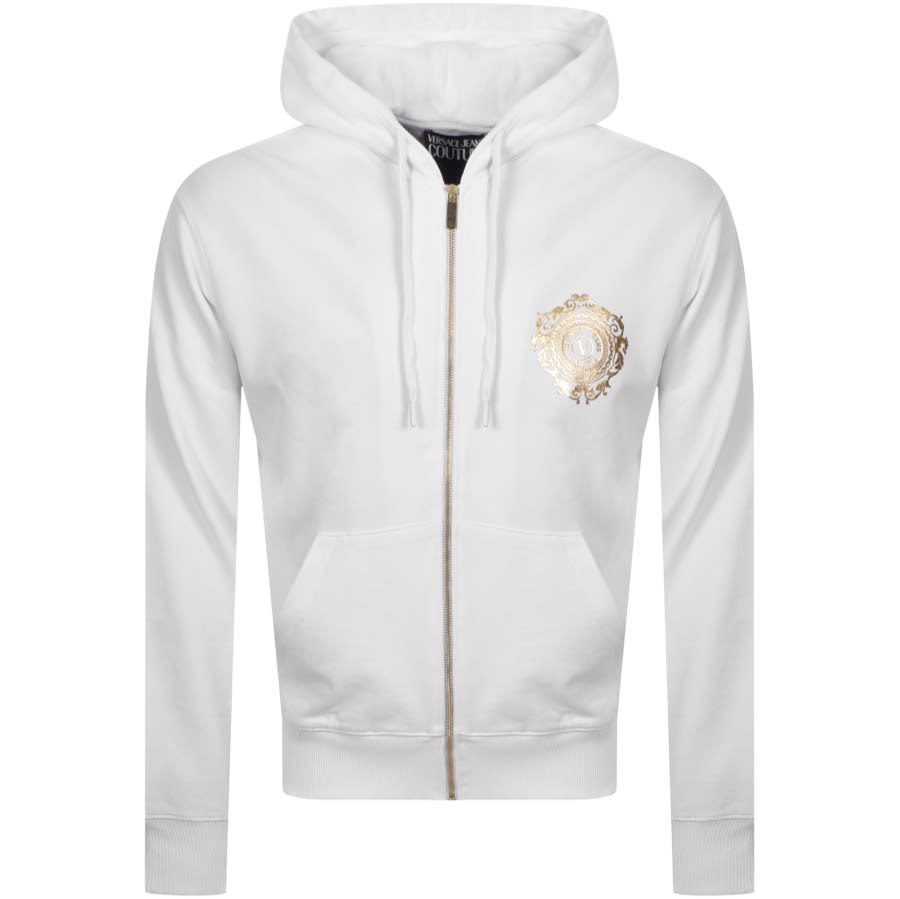 Alternative Image for ProductVersace Jeans Couture Full Zip Logo Hoodie White1